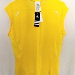 NWT Adidas Athletic Top Men 2XL Reflect Yellow compression fit Enter a Bid